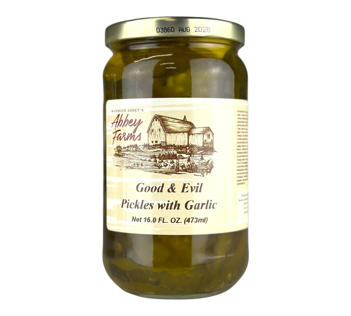 Abbey Farms Good & Evil Pickles with Garlic
