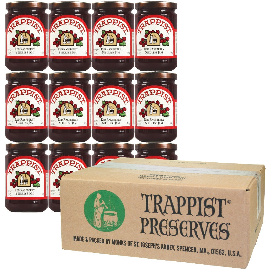 Red Raspberry Seedless Trappist Jam (12 Pack)