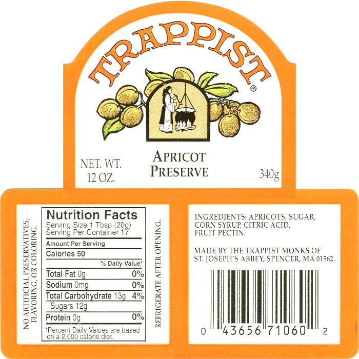 Apricot Trappist Preserve (12 Pack)