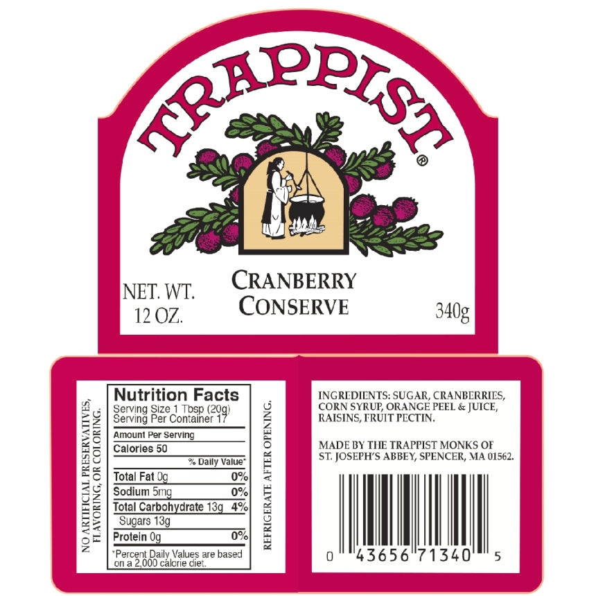 Cranberry Trappist Conserve (12 Pack)