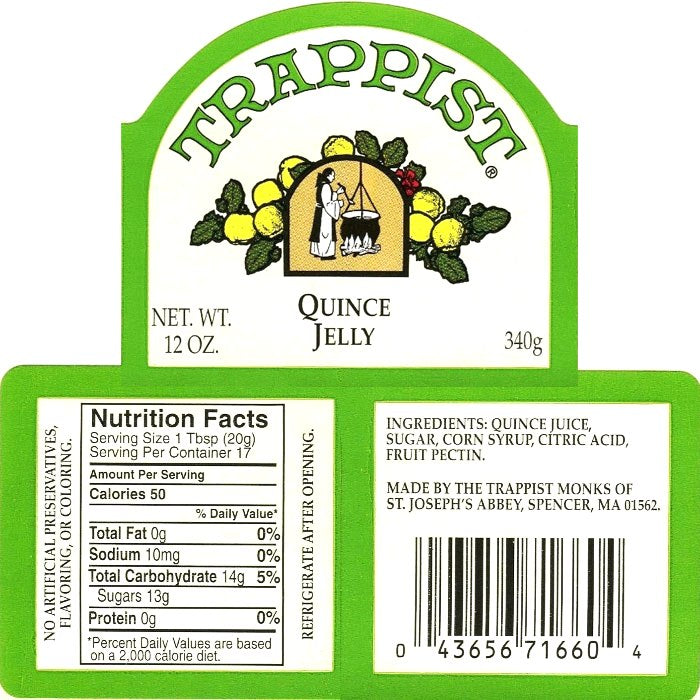 Quince Trappist Jelly (12 Pack)