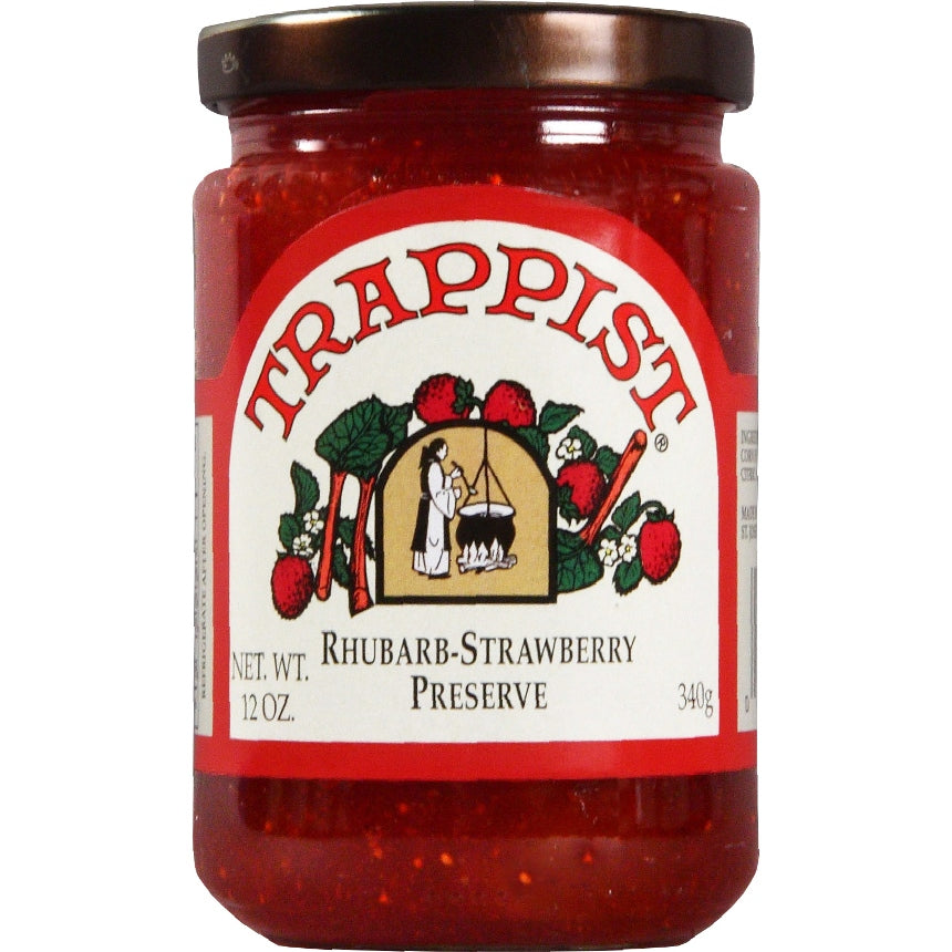 Rhubarb-Strawberry Trappist Preserve (Single Jar)