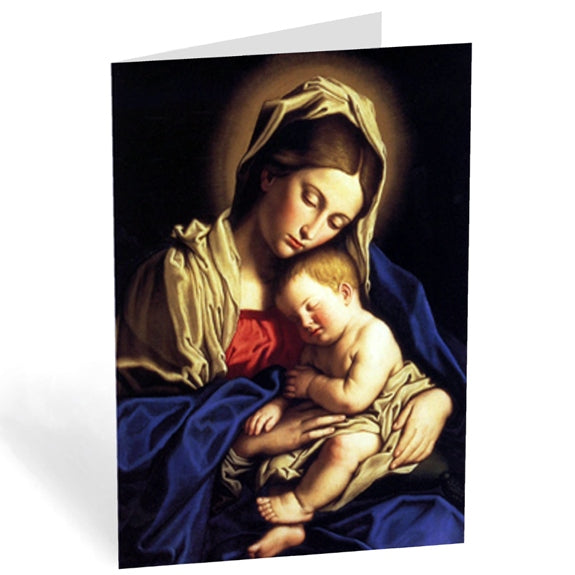 Blue Madonna & Child (Box of 18)