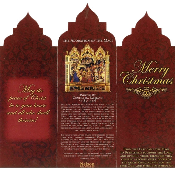 Adoration of the Magi Tri-fold (12 cards in Gold Bag)