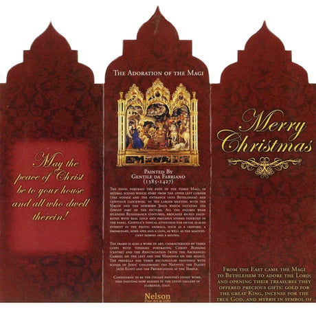 Adoration of the Magi Tri-fold (12 cards in Gold Bag)
