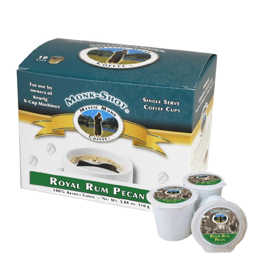 Monk Shots Royal Rum Pecan Coffee (10 pods)