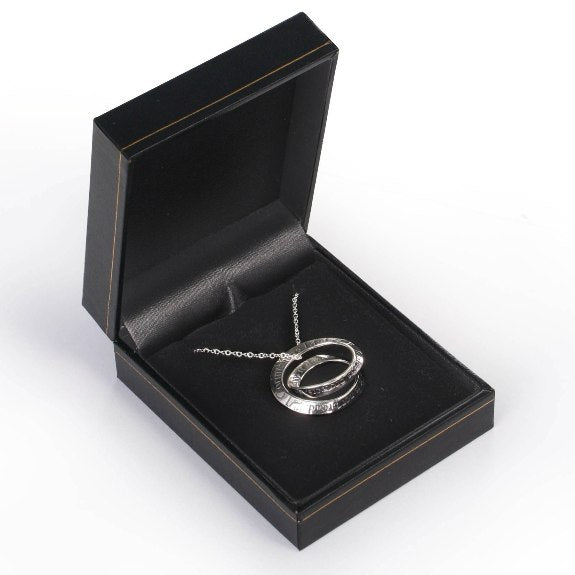 Love is Patient Double Mobius Necklace (silver)