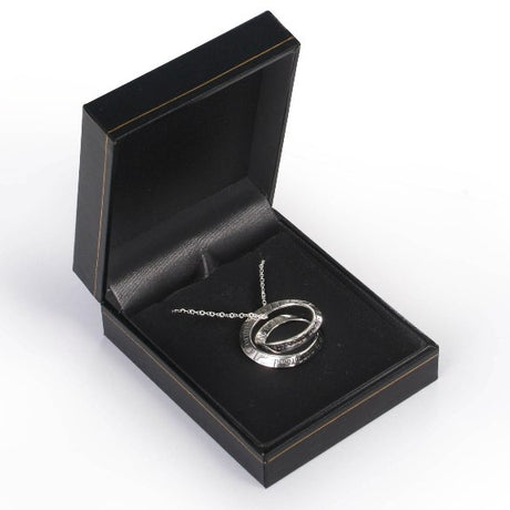 Love is Patient Double Mobius Necklace (silver)
