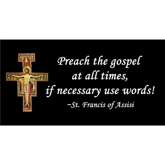 Preach the Gospel Bumper Sticker