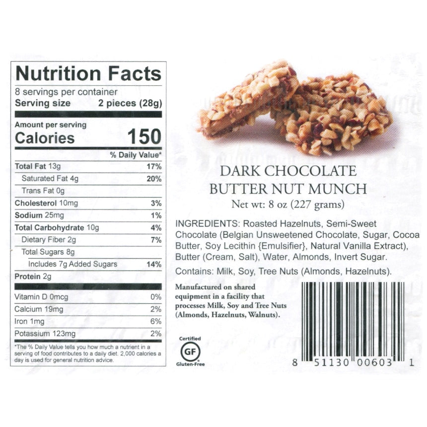 Dark Chocolate Butter Nut Munch (small)