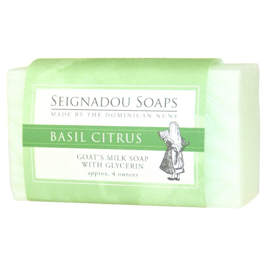 Basil Citrus Bar Soap (with goat's milk)