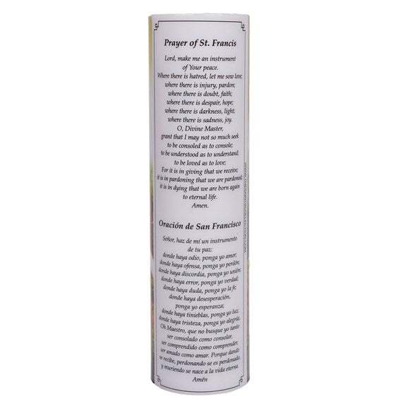 St. Francis LED Prayer Candle