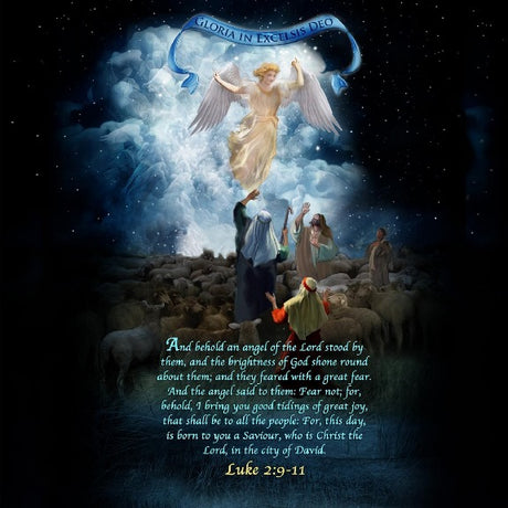 Angel & Shepherds LED Prayer Candle