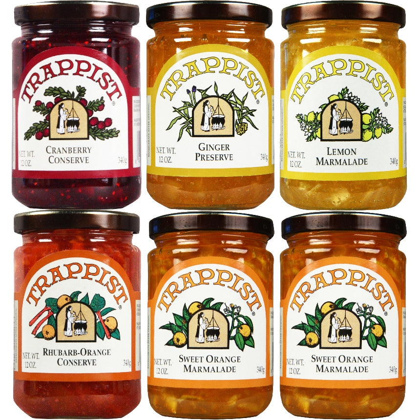 Trappist Preserve Marmalades & Conserves 6-Jar Sampler