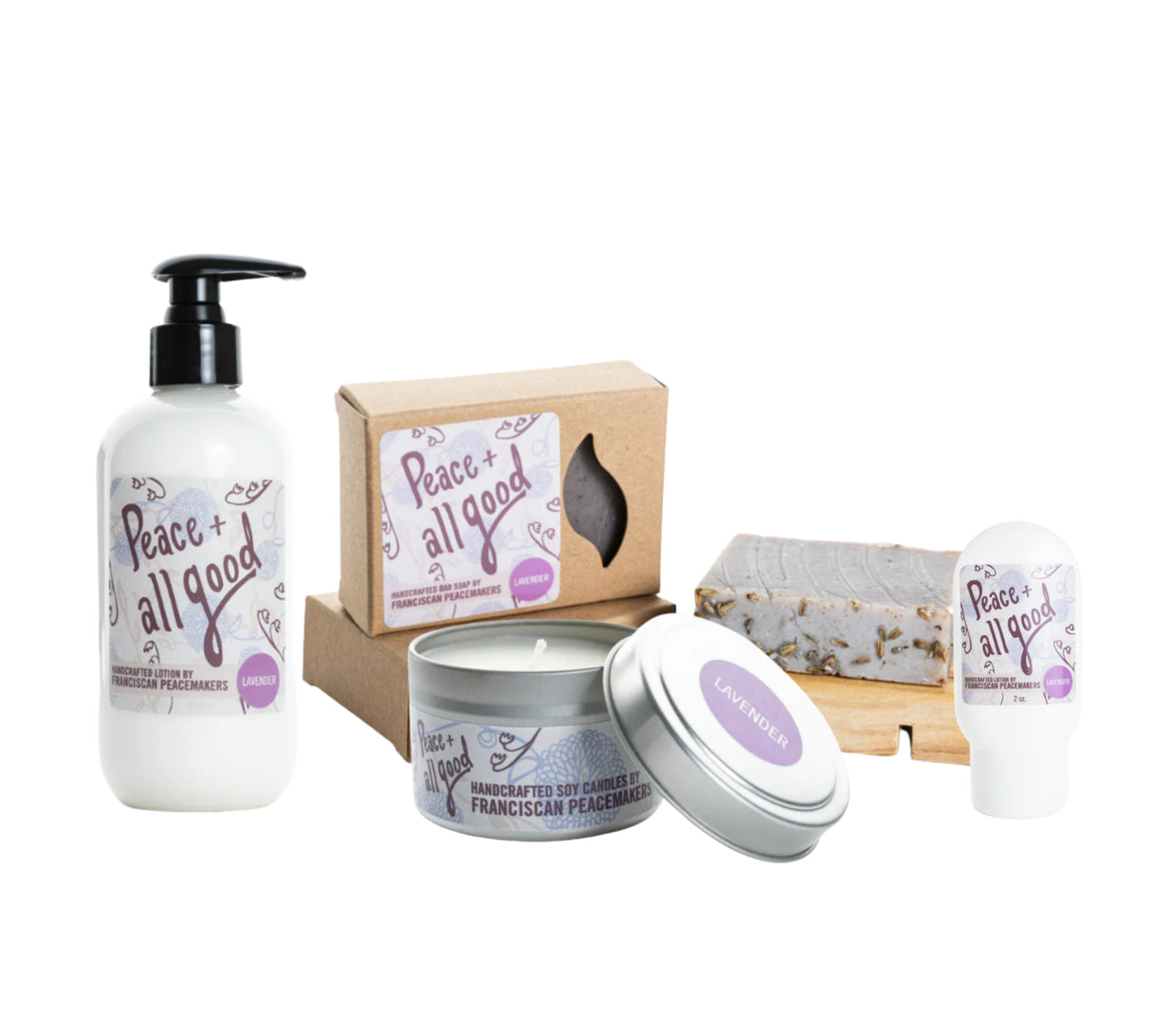 Peace & All Good Lavender Sampler (set of 4)