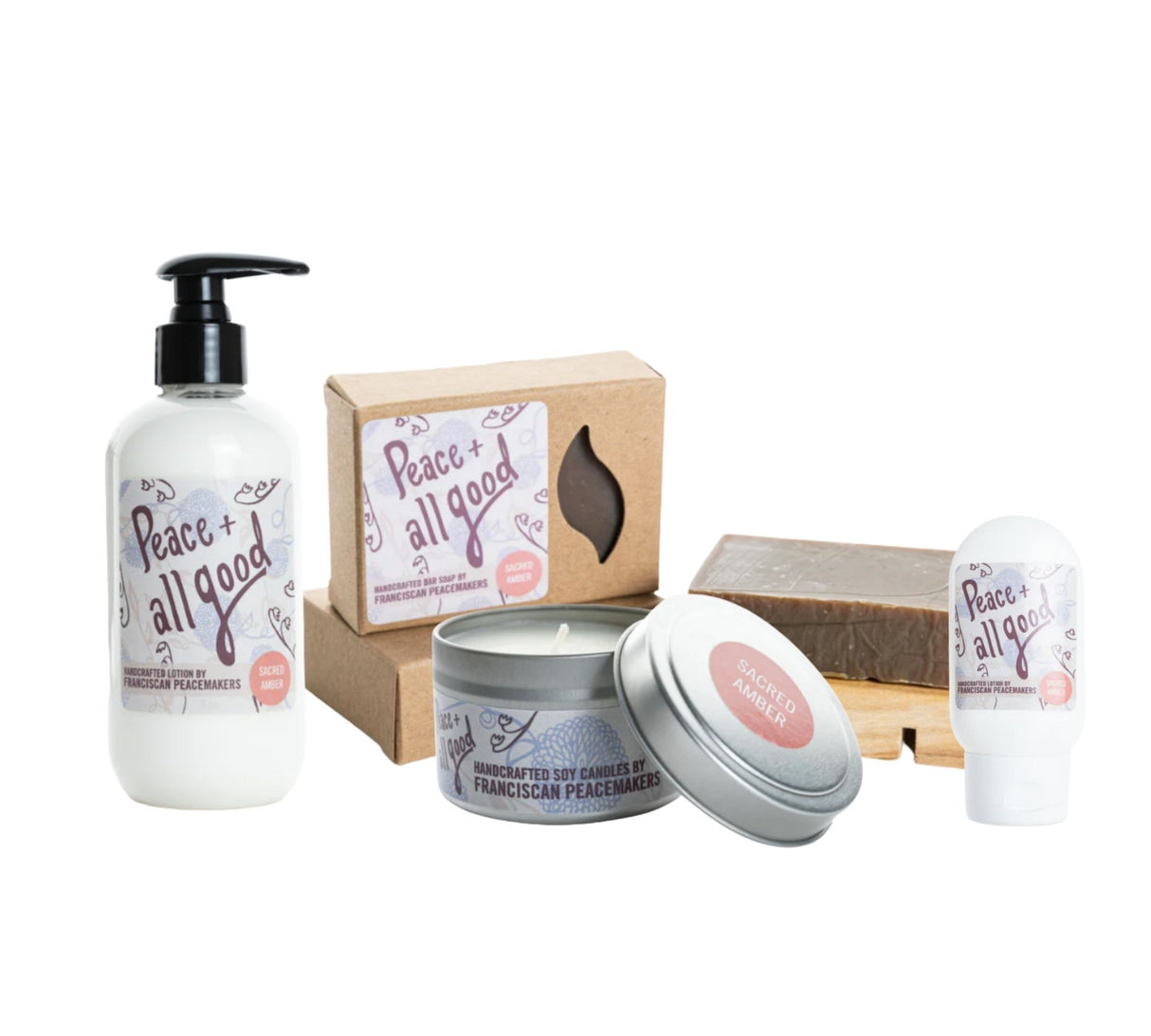 Peace & All Good Sacred Amber Sampler (set of 4)