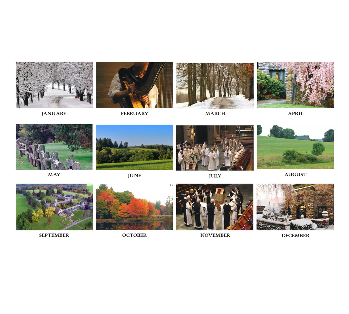 Trappist Wall Calendar 2026
