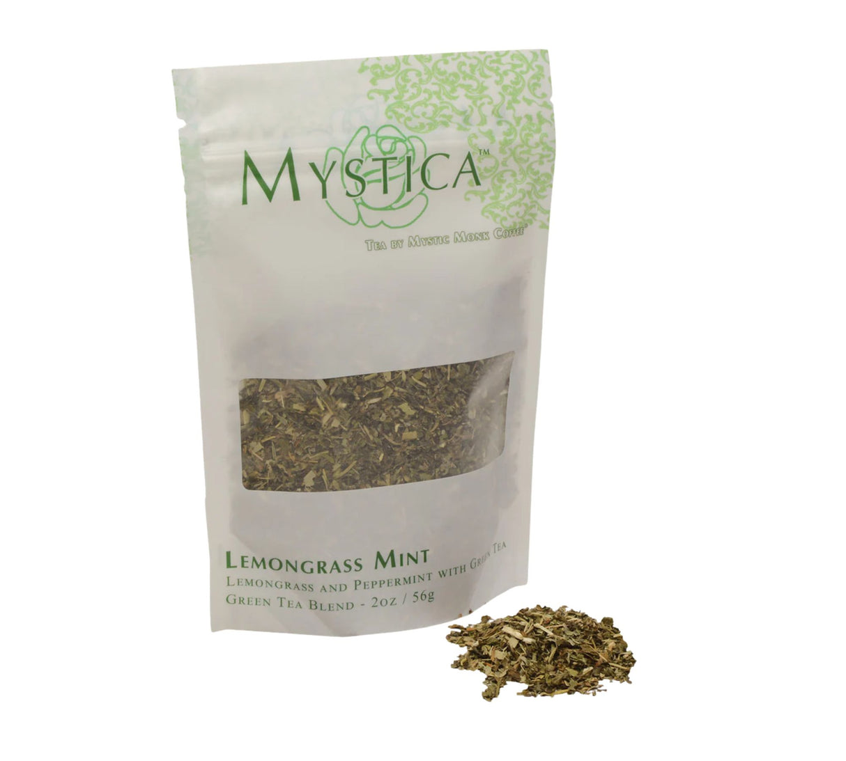 Mystica Lemongrass Mint Green Tea Blend 2 oz bag
