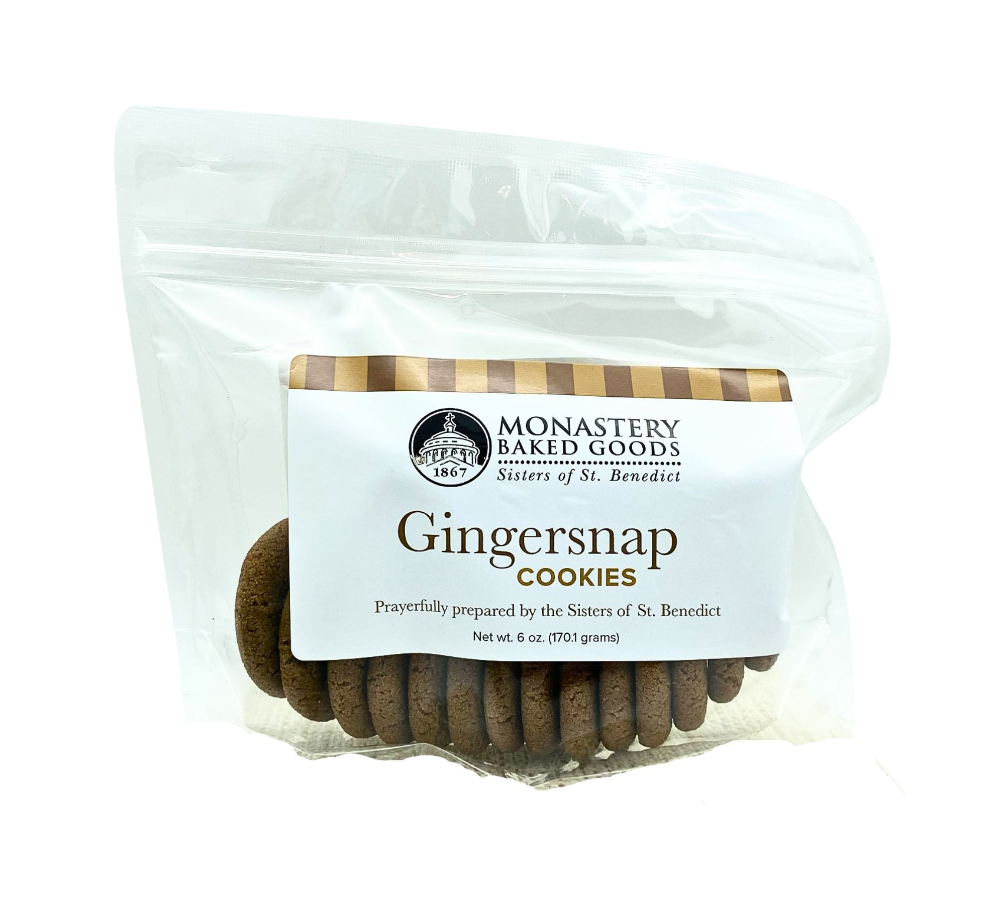 Gingersnap Cookies (6-oz. bag) – Monastery Greetings