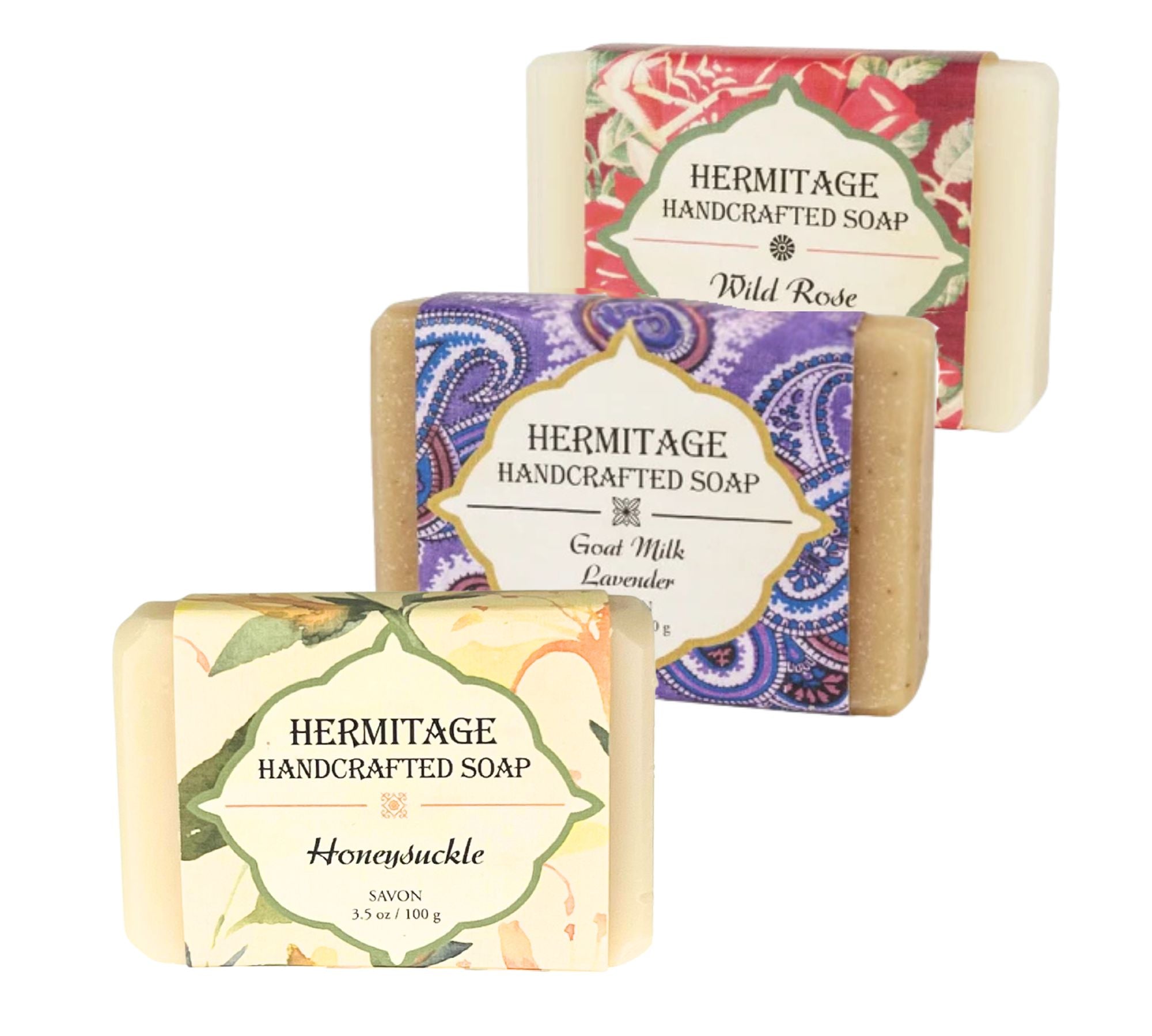ベルゼレージュ　BearCeréju BATH SOAP II 2本セット Hermitage Soap Trio for Women – Monastery Greetings