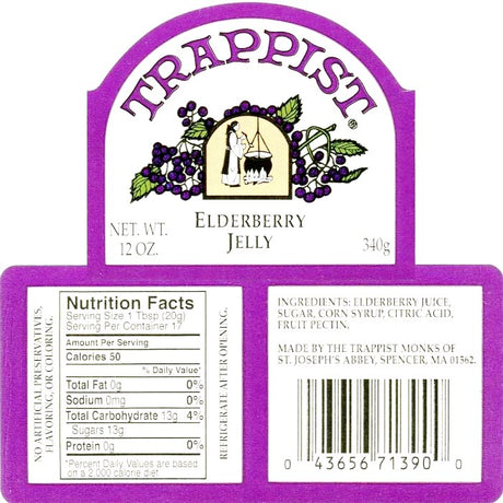 Elderberry Trappist Jelly (12 Pack)