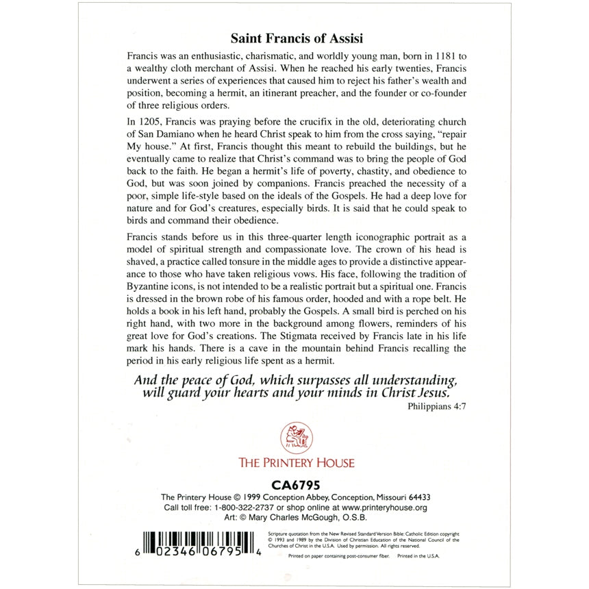 St. Francis Icon Note Cards (10-pack)