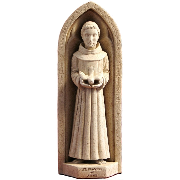 St. Francis Stone Arch Statue