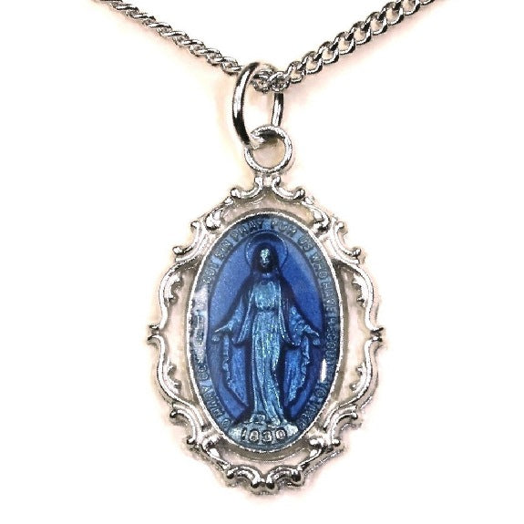 Miraculous Medal (rhodium finish)