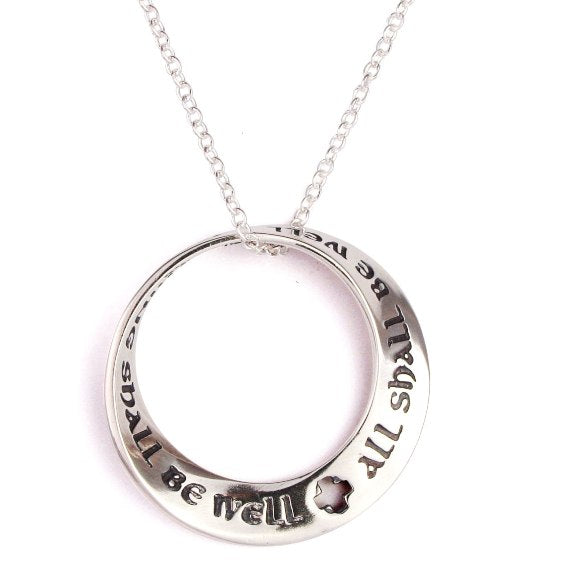 All Shall Be Well Mobius Necklace (Silver)