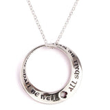 All Shall Be Well Mobius Necklace (Silver)