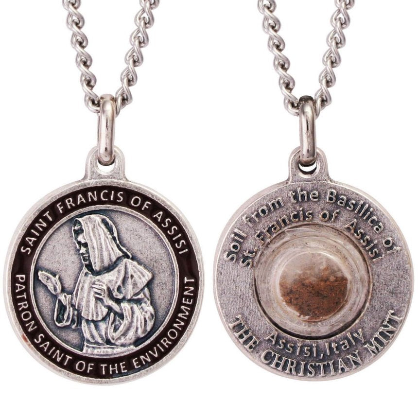 St Francis Statue Francis Of Assisi Medal Patron Saint Of
