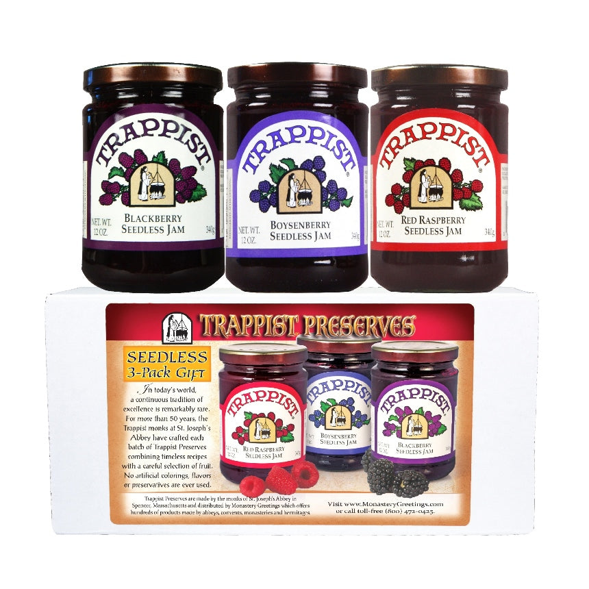 Trappist Preserves Seedless Berry 3-Jar Gift