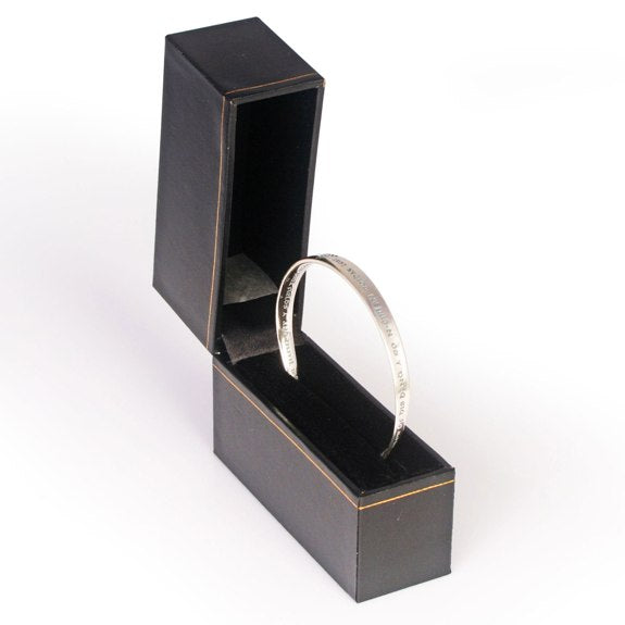 Irish Blessing Mobius Bracelet (silver)