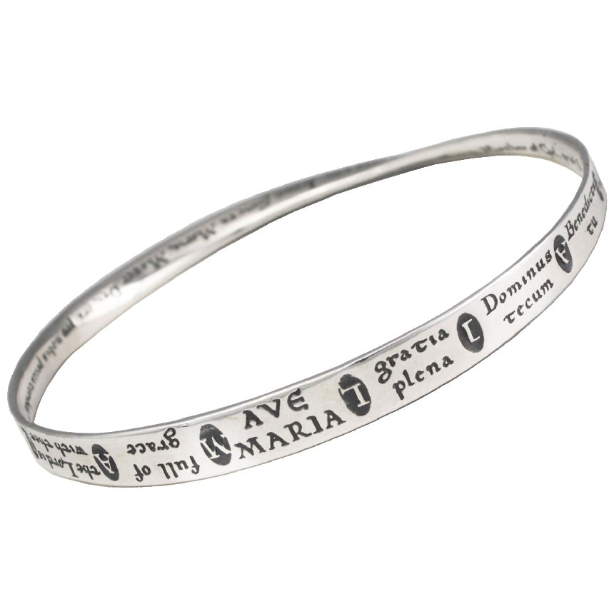 Ave Maria Mobius Bracelet (Silver)