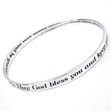 May God Bless You Mobius Bracelet (silver)