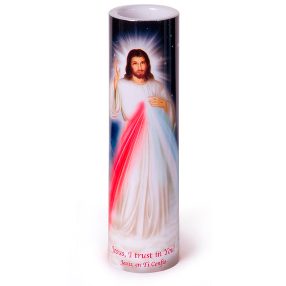 Divine Mercy LED Prayer Candle