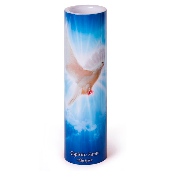 Holy Spirit LED Prayer Candle