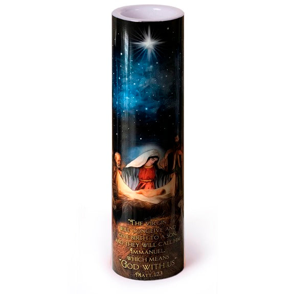 The Nativity LED Prayer Candle