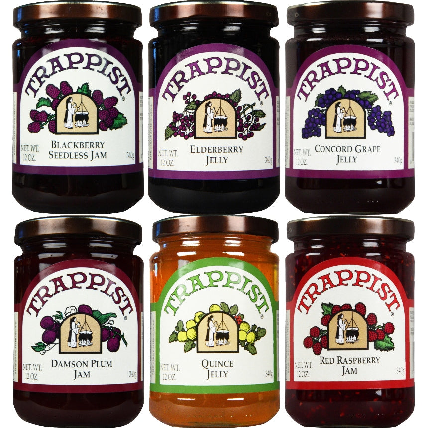 Trappist Preserve Jams & Jellies 6-Jar Sampler