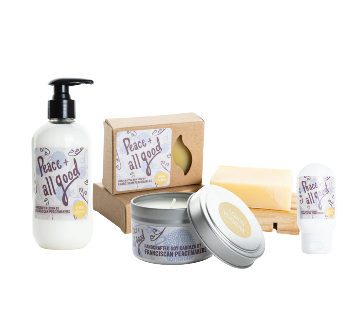 Peace & All Good Lemon Verbena Sampler (set of 4)